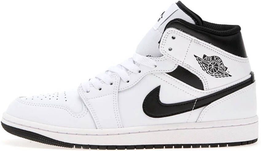 Jordan Air 1 Mid 1 Schoenen white black white black maat: 47 beschikbare maaten:41 42.5 43 44.5 45 46 47.5 40.5 45.5 47