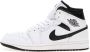 Jordan Air 1 Mid 1 Schoenen white black white black maat: 47 beschikbare maaten:41 42.5 43 44.5 45 46 47.5 40.5 45.5 47 - Thumbnail 12
