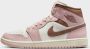 Jordan Air 1 Mid Dames Pink Oxford Sail Archaeo Brown- Dames Pink Oxford Sail Archaeo Brown - Thumbnail 1