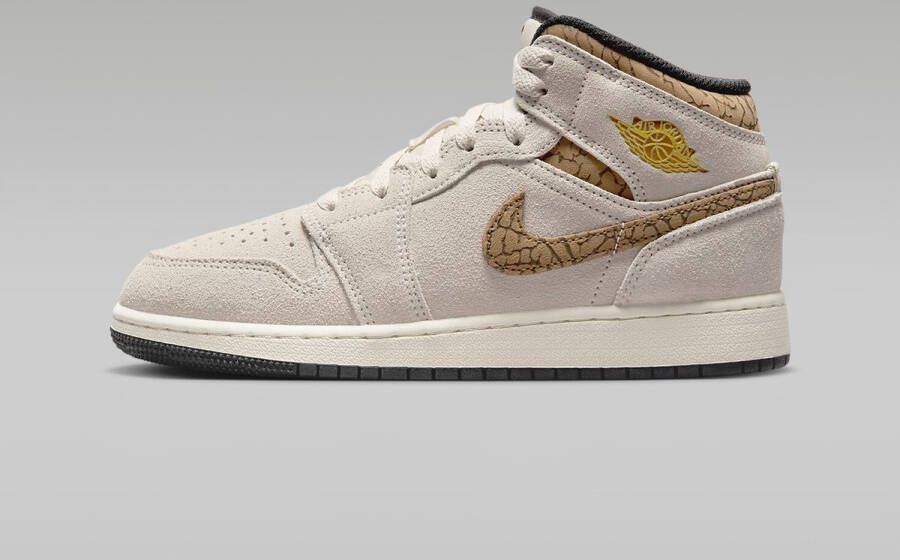 Jordan Luxe Bruine Olifant Sneakers Beige Dames