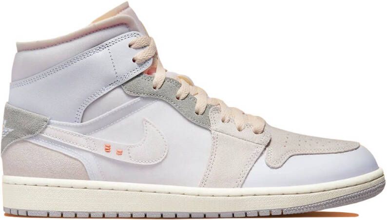 Jordan Nike Air 1 Mid SE Craft Inside Out White Grey DM9652