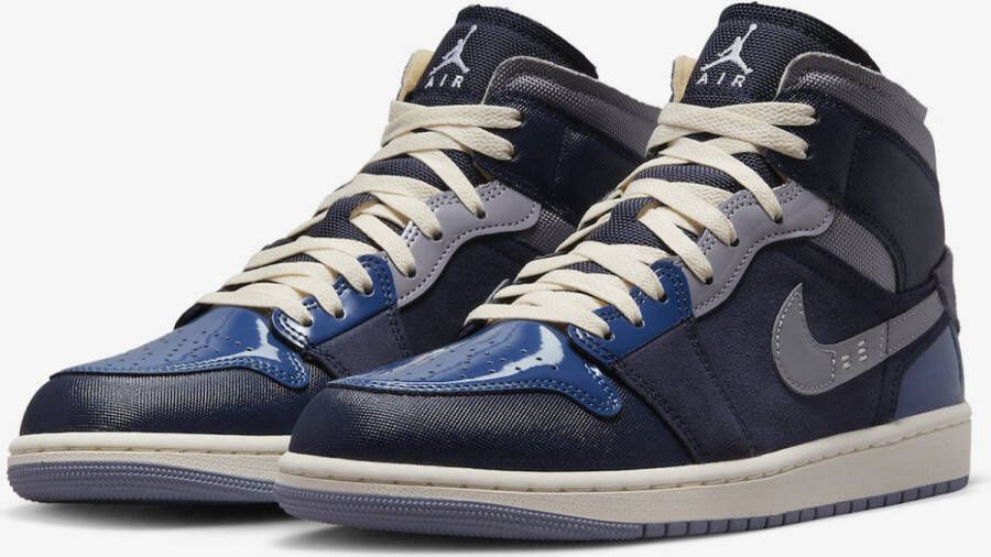 Nike Air Jordan 1 Mid SE Craft �Obsidian� Sneakers Unisex