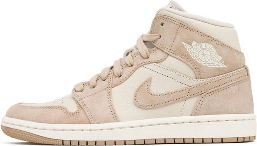 Jordan Air 1 Mid Dames Legend Light Brown Sail Legend Medium Brown- Dames Legend Light Brown Sail Legend Medium Brown