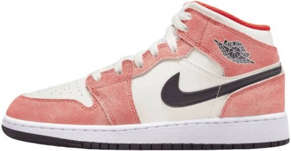 Air Jordan 1 Mid 'Orange Suede' (GS) DV1336-800 oranje suede sneakers hoog