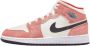 Air Jordan 1 Mid 'Orange Suede' (GS) DV1336-800 oranje suede sneakers hoog - Thumbnail 1
