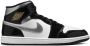 Nike Air Jordan 1 Mid SE Patent Black White Silver Gold Sneakers Doos Zonder Deksel - Thumbnail 3