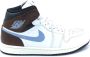 Nike Air Jordan 1 Mid SE Heren Sneakers Basketbalschoenen Schoenen Leer Wit FQ7831 - Thumbnail 4