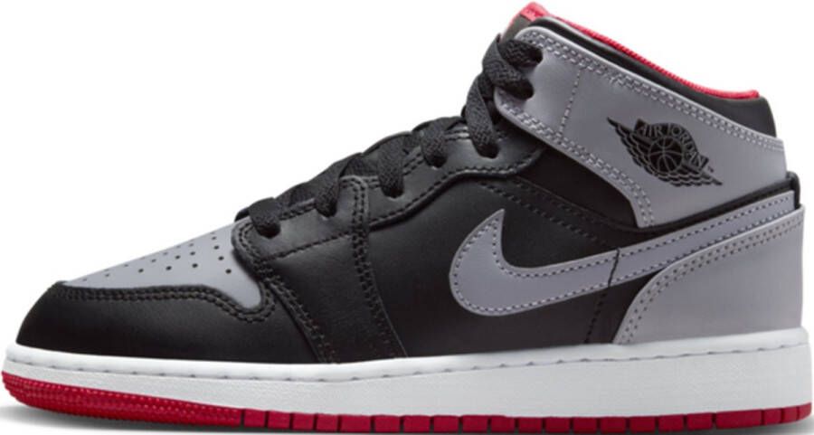 Jordan kinderschoenen Air 1 Mid SE Black Fire Red White Cement Grey Black Fire Red White Cement Grey