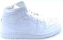 Jordan Air 1 Mid Basketball Schoenen white white white maat: 47.5 beschikbare maaten:41 42.5 43 44.5 45 46 47.5 45.5 - Thumbnail 1