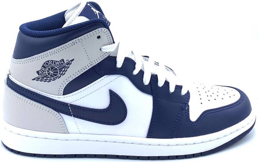 Jordan Air 1 Mid Heren White- Heren White