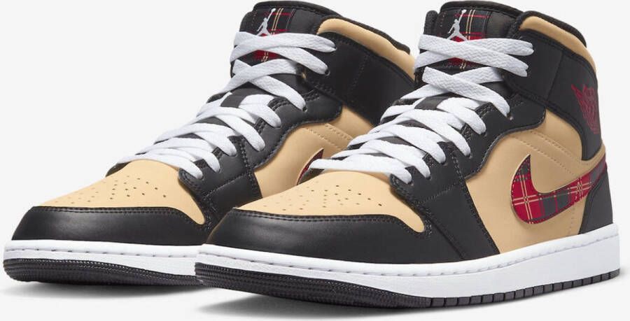 Nike Air Jordan 1 Mid �Tartan Swoosh� Sneakers Unisex