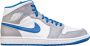 Nike Air Jordan 1 Mid True Blue DQ8426-014 BLAUW Schoenen - Thumbnail 1