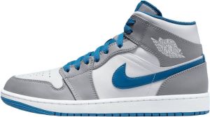 Jordan Klassieke Mid Blue Sneakers Blauw Heren