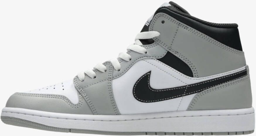 Nike Air Jordan 1 Mid Light Smoke Grey Anthracite 554724-078 Grijs Schoenen - Foto 2