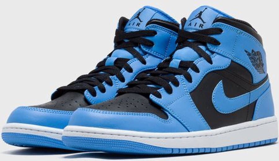 Nike Air Jordan 1 Mid University Blue Black Sneakers Unisex