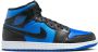 Nike Air Jordan 1 Mid GS Black Royal Blue - Thumbnail 1