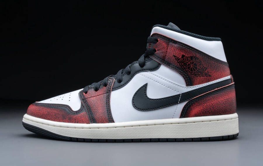 Jordan Air 1 Mid Se Black Infrared 23 White Sail Schoenmaat 40 1 2 Sneakers DV9565 006 - Foto 7