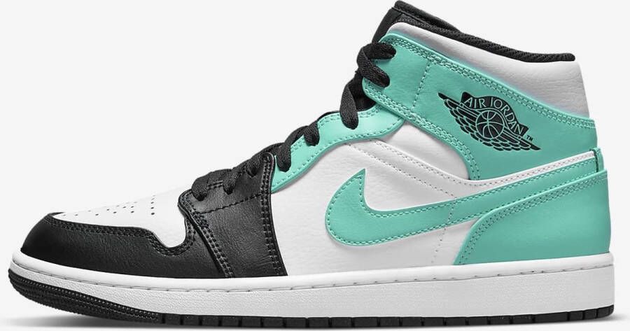 Nike Air Jordan 1 Mid White Tropical Twist-Black
