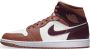 Nike Air Jordan 1 Mid Dusty Peach Sail White Night Maroon- Dusty Peach Sail White Night Maroon - Thumbnail 1