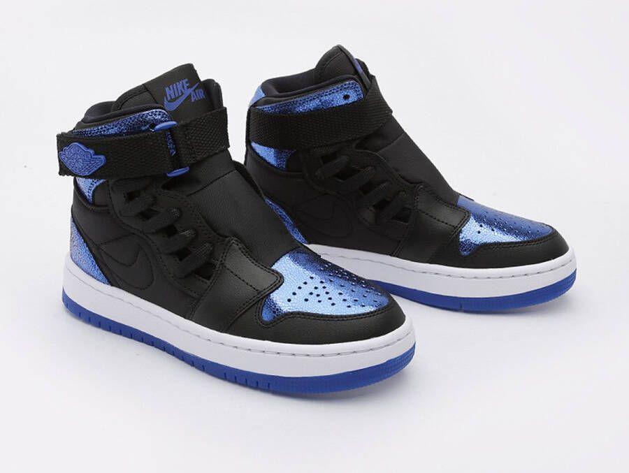 Nike Air Jordan 1 Nova XX Dames Sneaker Zwart Glitter Blauw Doos Zonder Deksel