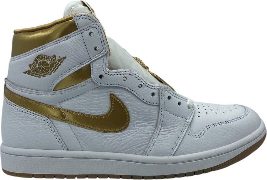 Nike Air Jordan 1 Retro High OG Metallic Gold Sneakers Wit Metallic Goud