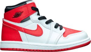 Jordan 1 Retro High Og(Td ) White University Red Black Sneakers toddler AQ2665 161