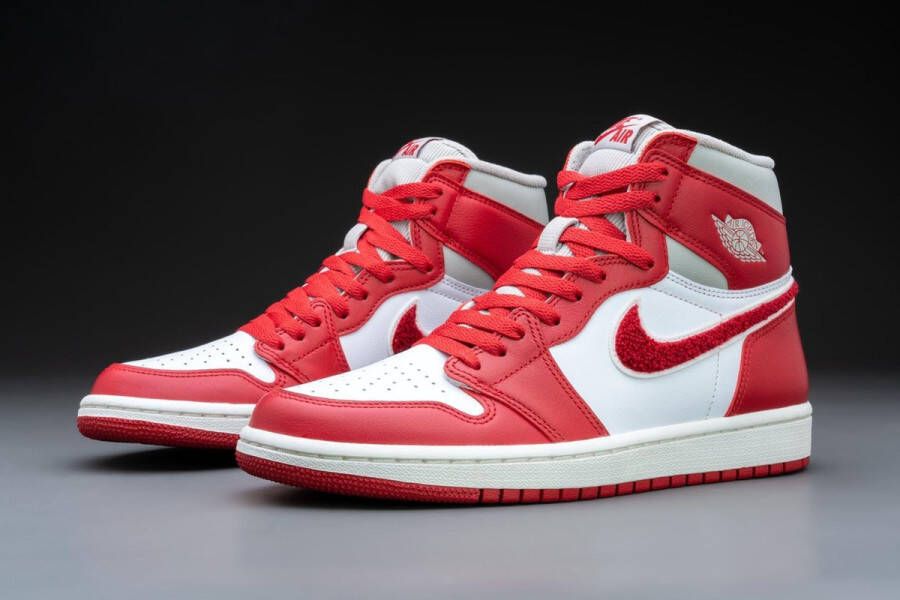 Jordan W Air 1 Retro Hi Og Lt Iron Ore Varsity Red Sail Schoenmaat 37 1 2 Sneakers DJ4891 061