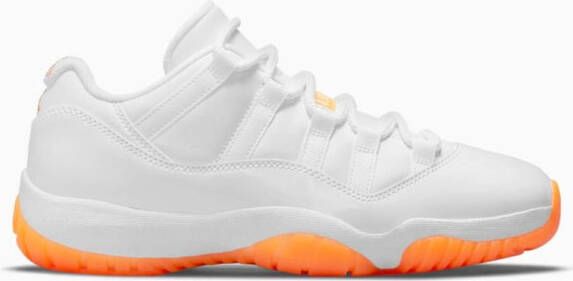 Nike Air Jordan 11 Retro Low Limited Edition Dames Sneaker Basketbal Wit Oranje LET OP! Doos Zonder Deksel