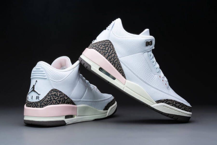 Jordan Wmns Air 3 Retro White Dark Mocha Atmosphere Sail Schoenmaat 37 1 2 Sneakers CK9246 102 - Foto 2