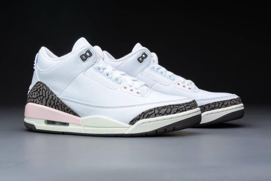Jordan Wmns Air 3 Retro White Dark Mocha Atmosphere Sail Schoenmaat 37 1 2 Sneakers CK9246 102 - Foto 3