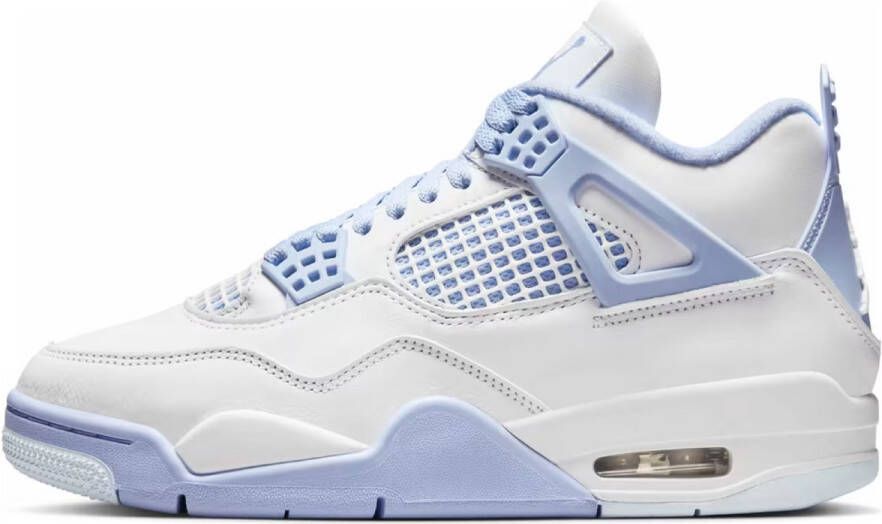 Jordan Air 4 Retro Aluminum „Forget Me Not“ Air Retro in wit formaten: 40.5