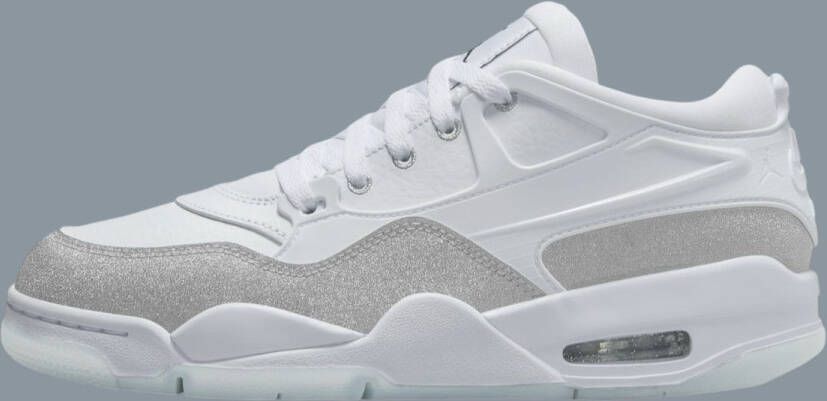 Nike Air Jordan 4 RM Wmns White Metallic Silver Sneakers Dames Wit Zilver