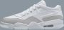 Nike Air Jordan 4 RM Wmns White Metallic Silver Sneakers Dames Wit Zilver - Thumbnail 4