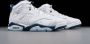 Jordan Air 6 Retro(Gs ) White Midnight Navy Schoenmaat 39 Shoes grade school 384665 141 - Thumbnail 3