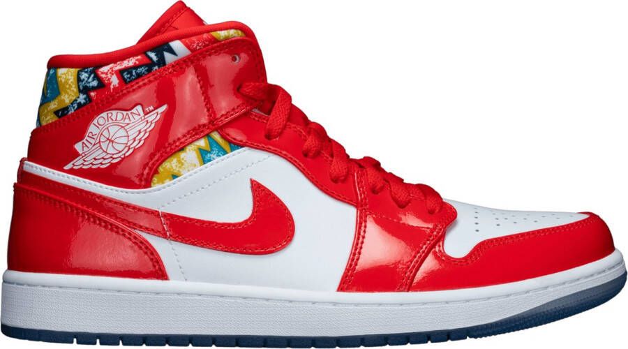 Nike Air Jordan wmns AIR JORDAN 1 MID 'BARCELONA SWEATER RED PATENT' DC7294 - Foto 14