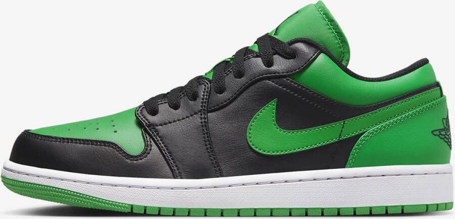 Jordan Air 1 Low Lucky Green Black Black-Lucky Green-White