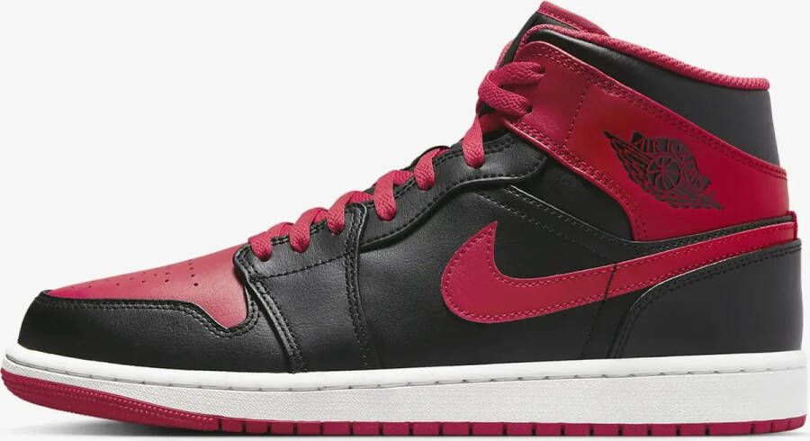 Nike Air Jordan 1 Mid Alternate Bred (2022) DQ8426-060 BRED Zwart Rood Schoenen