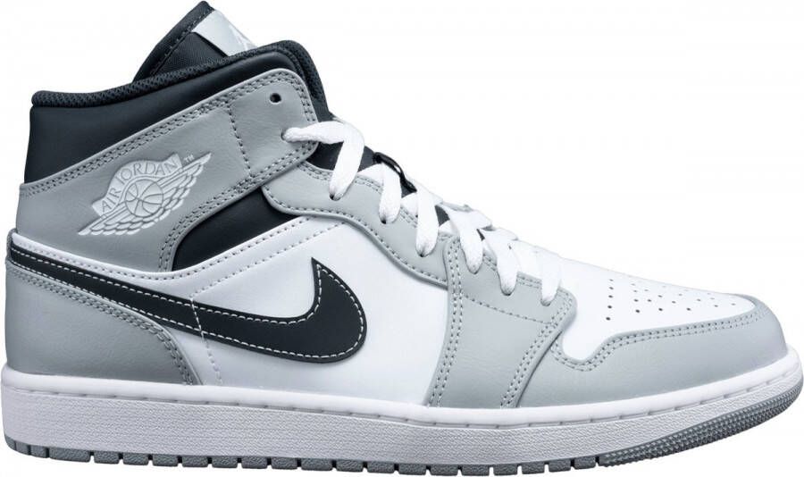 Nike Air Jordan 1 Mid Light Smoke Grey Anthracite 554724-078 Grijs Schoenen