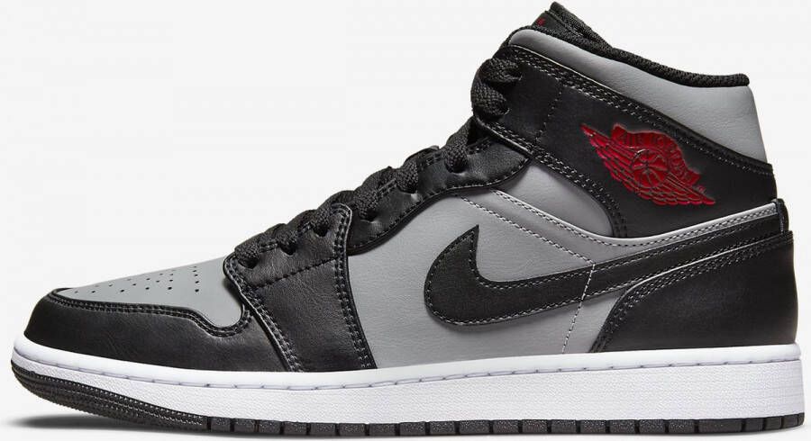 Jordan Air 1 Mid Schwarz Gym Rot Particle Grau Weiss Schoenmaat 42 1 2 Sneakers 554724 096