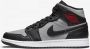 Jordan Air 1 Mid Schwarz Gym Rot Particle Grau Weiss Schoenmaat 42 1 2 Sneakers 554724 096 - Thumbnail 1