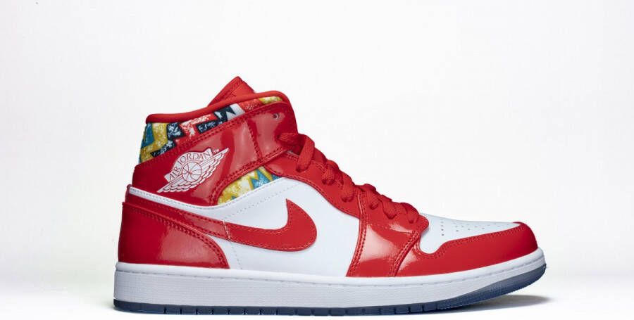 Nike Air Jordan wmns AIR JORDAN 1 MID 'BARCELONA SWEATER RED PATENT' DC7294