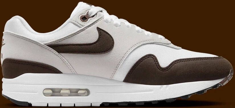 Nike Air Max 1 '87 Baroque Brown Sneakers Unisex Wit Zwart Baroque Brown