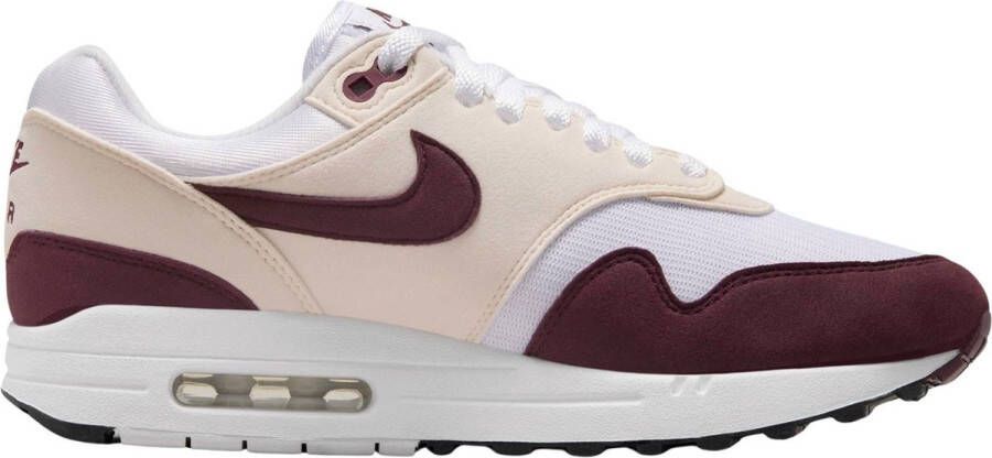 Nike Air Max 1 Dames Sneakers Wit Rood Doos zonder deksel