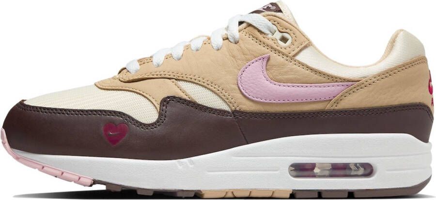 Nike Wmns Air Max 1 '87 Sneakers Dames sesame med soft pink cocnut milk maat: 41 beschikbare maaten:36.5 37.5 36 38.5 39 40.5 41