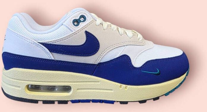 Nike Air Max 1 Athletic Depart t Deep Royal Blue DOOS ZONDER DEKSEL
