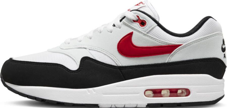 Nike Air Max 1 Running Schoenen white university red pure platinum black maat: 42.5 beschikbare maaten:42.5 43 45 - Foto 3