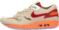 Nike air max 1 Nike Unisex Clot Sneakers Beige Multicolour Rood - Beige