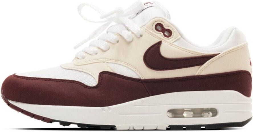 Nike Air Max 1 Dames Sneakers Wit Rood Doos zonder deksel