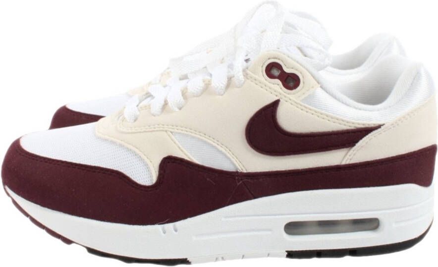 Nike Air Max 1 Dames Sneakers Wit Rood Doos zonder deksel