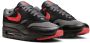 Nike Air Max 1 Essential Vamps Sneakers Unisex Zwart Rood - Thumbnail 7